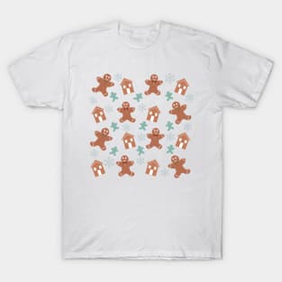 Gingerbread cookies Christmas pattern T-Shirt